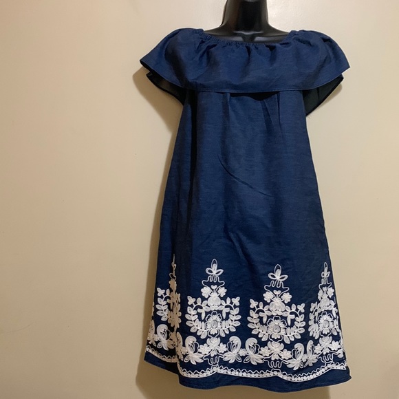 Beige by eci Dresses Beige By Eci Denim Dress Poshmark